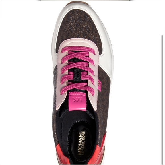 Michael Kors Monique Trainer Pink/Brown - Picture 4 of 11